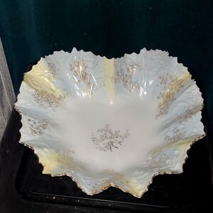 Sweet Ruffled China Serving Bowl